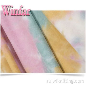 Spandex Brush Трикотажный галстук Dye Fabric Women